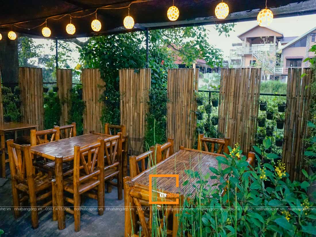 thiết kế quán cafe sân vườn